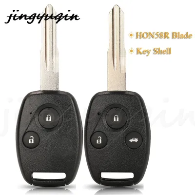 jingyuqin 2/3 Buttons Replacement Remote Car Key Shell Case Fob For Honda Accord C-rv 1999 2000