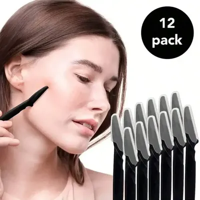 6/12pcs Eyebrow Razor Shaper Shavers Trimmers For Women And Men Face Hair Removers Multipurpose