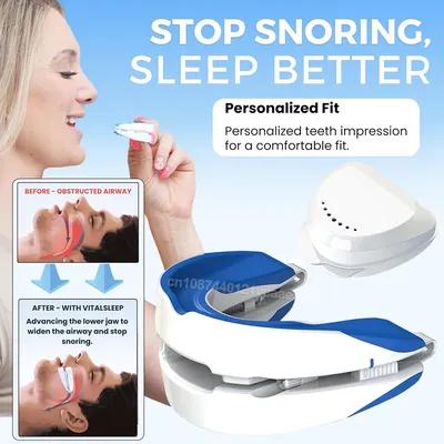 Anti-Snoring Mouthpiece Anti-Snoring Device Night Time Teeth Mouthguard Adjustable Sleeping Mouth