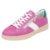 Plateausneaker REMONTE "Elisabeth Hurley-Collection", Damen, Gr. 42, fuchsia, weiß, grün, Leder, kontrastfarbene Details, sportlich, Schuhe Retrosneaker, Freizeitschuh, Halbschuh, Schnürschuh, zusätzlichem Reißverschluss