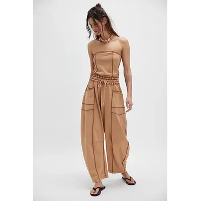 FP One Kaiden One-Piece at Free People in Russet Acorn Combo, Size: Small