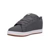 Sneaker DC SHOES "COURT GRAFFIK", Gr. 45, grau, weiß, Leder, sportlich, Schuhe