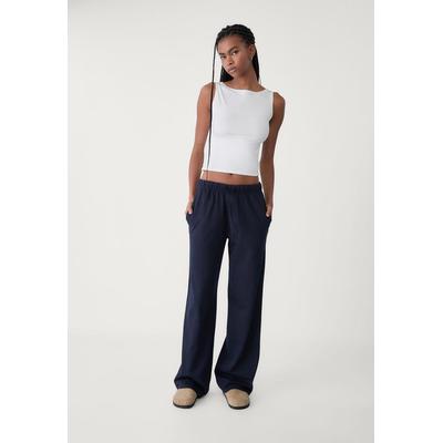 Stradivarius Jogger trousers with cord Navy blue M