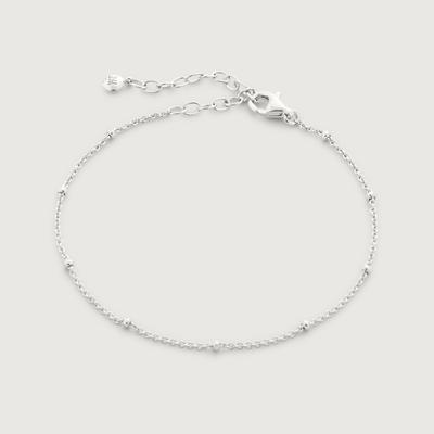 Sterling Silver Beaded Chain Bracelet