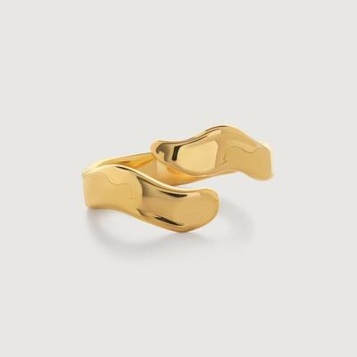 Gold Wave Wrap Ring