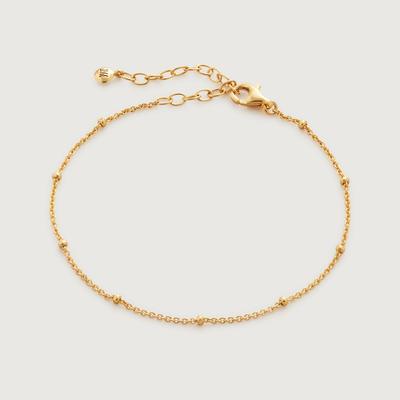 Gold Beaded Chain Bracelet