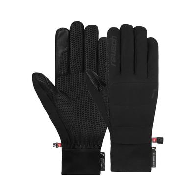 Skihandschuhe REUSCH "Kavik TOUCH-TEC STORMBLOXX™", Damen, Gr. 7,5, schwarz, 74% Polyester, 25% Ziegenleder, 1% Elasthan, mehrfarbig, klassisch, Handschuhe, extra warm, winddicht und extra atmungsaktiv Image