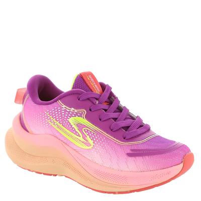 Skechers Max Cushioning Ascend-Aura Speed 303665L - Girls 1 Youth Purple Sneaker Medium