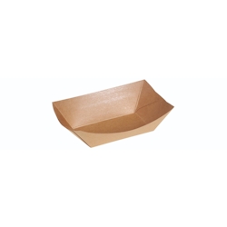 WISEFOOD 1000 Stück - Boot Kraft braun PLA - 200ml - 8,5x5,1x3,6cm Image