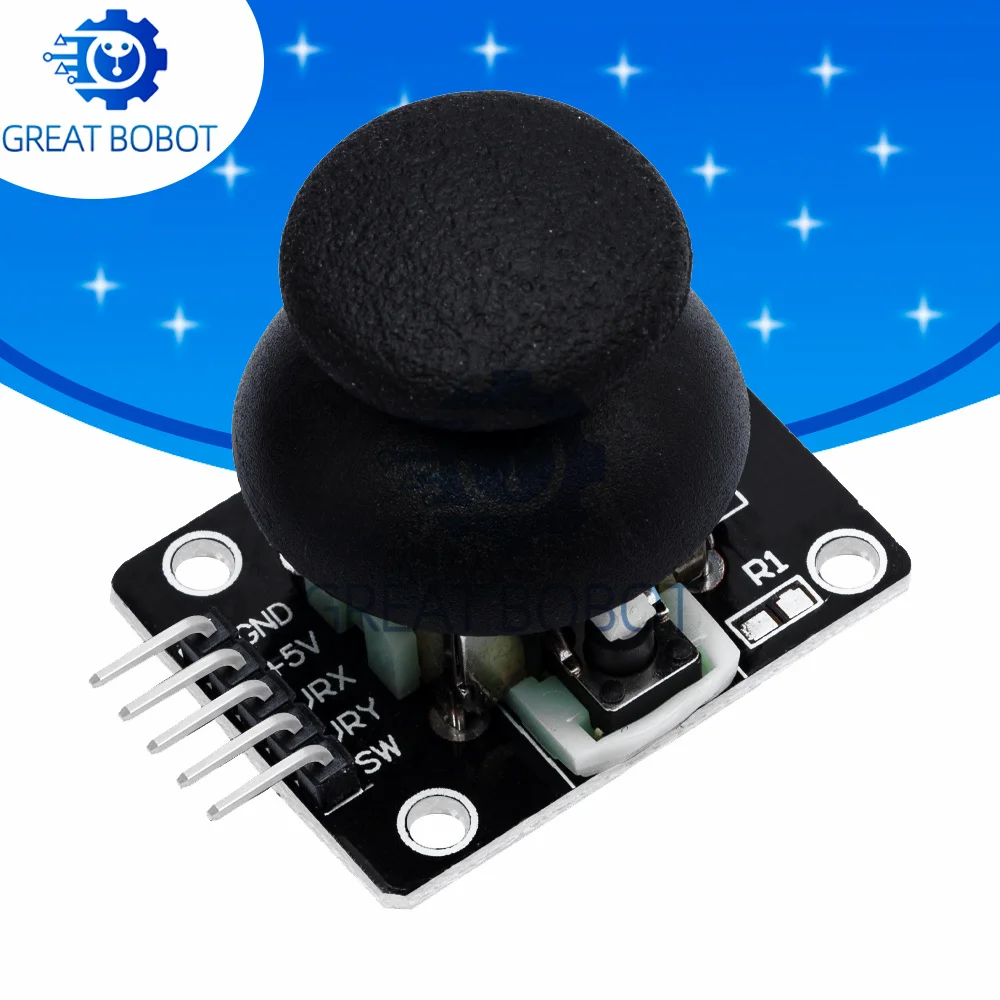 Bs 1pcs höherwertiges zweiachsiges xy-Joystick-Modul ps2 Joystick-Steuer hebels ensor für Arduino-KY-023 mit einer Nennleistung von 4,9/5 Image