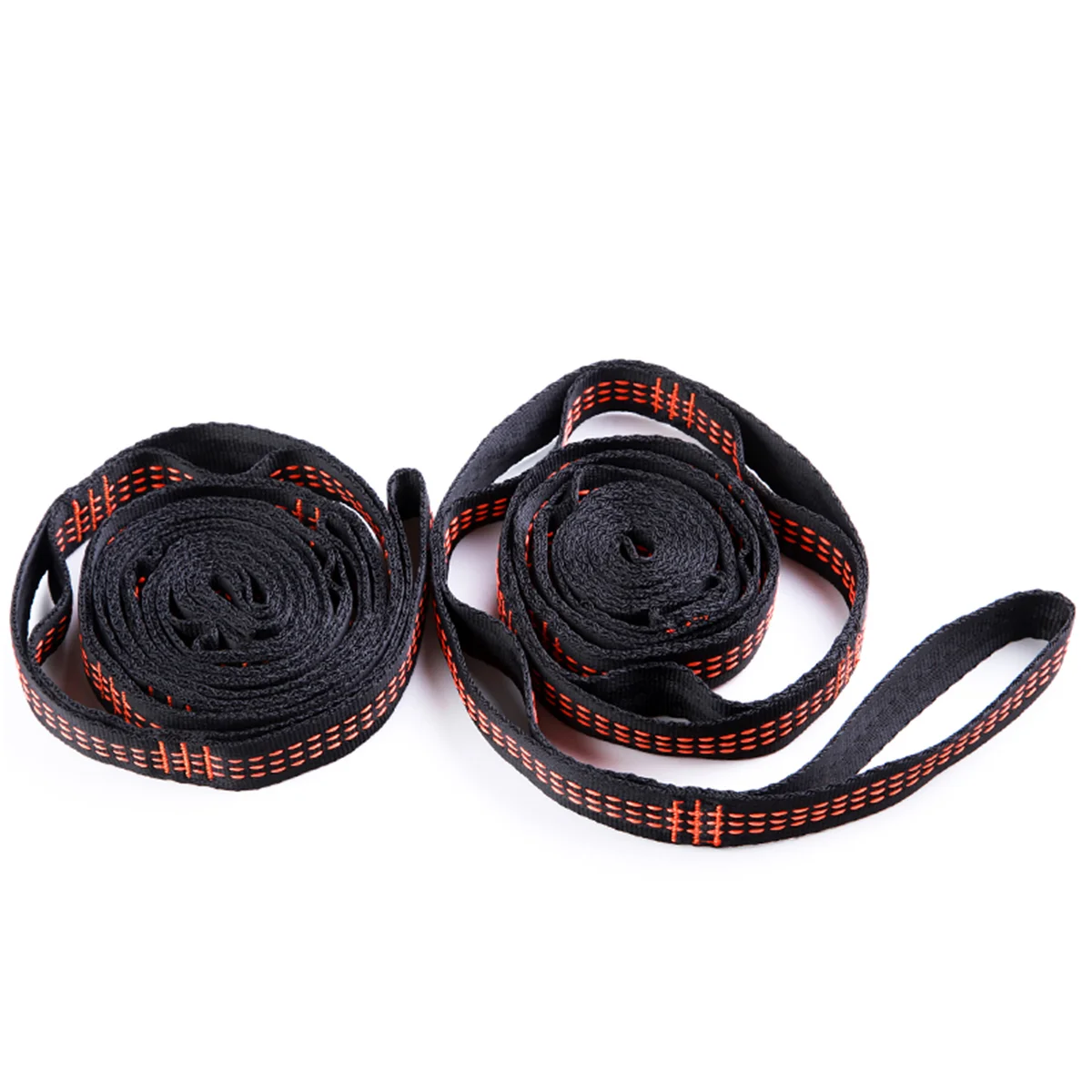 2 Stück hängendes Band Hängematten gurte Outdoor-Hosenträger Baum Schaukel Seil Karabiner haken Image