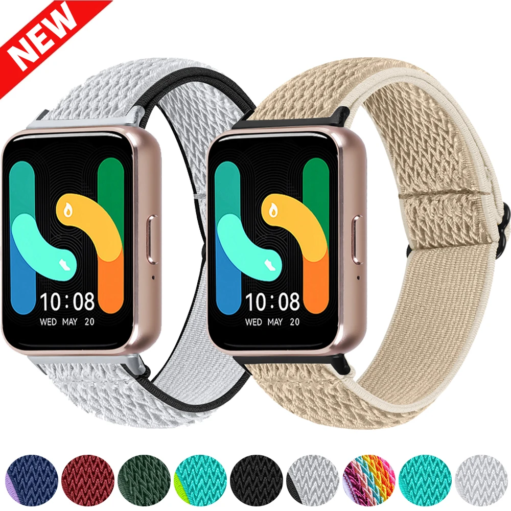 Elastisches Webarmband für Samsung Galaxy Fit 3, Batik-Sportarmband für Samsung Galaxy Fit 3 SM-R390, Vintage-Armband-Zubehör Image