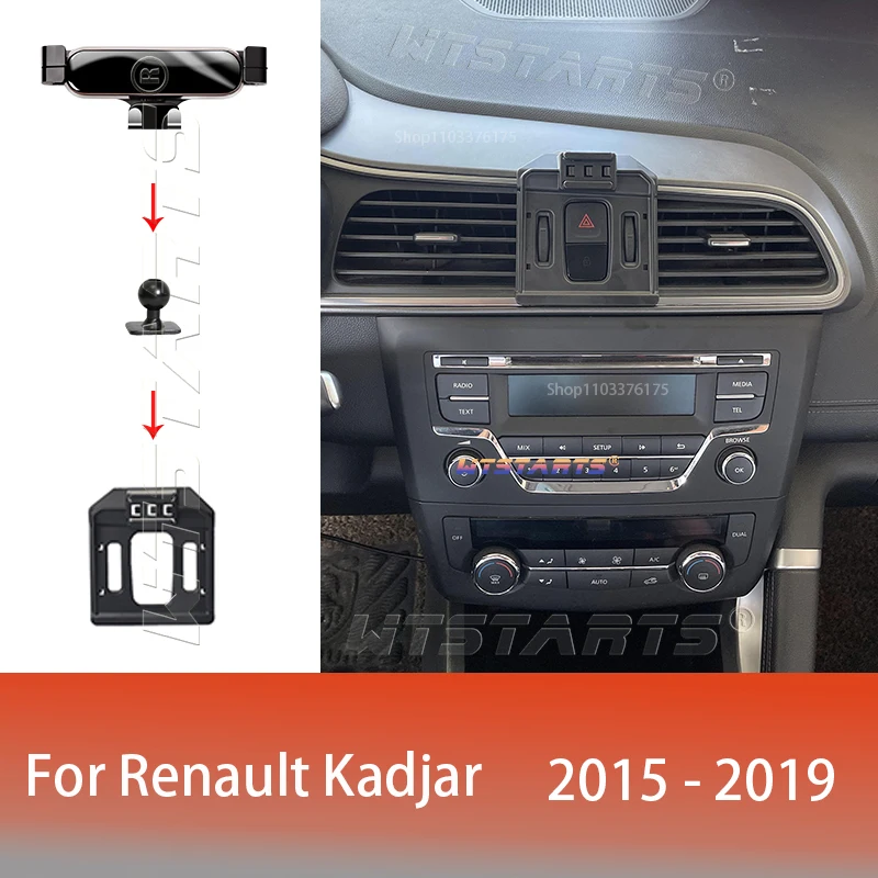 Autotelefon halter Mobile Mount Stand für Renault Kadjar 2013-2017 verstellbare GPS-Navigations halterung Zubehör Image