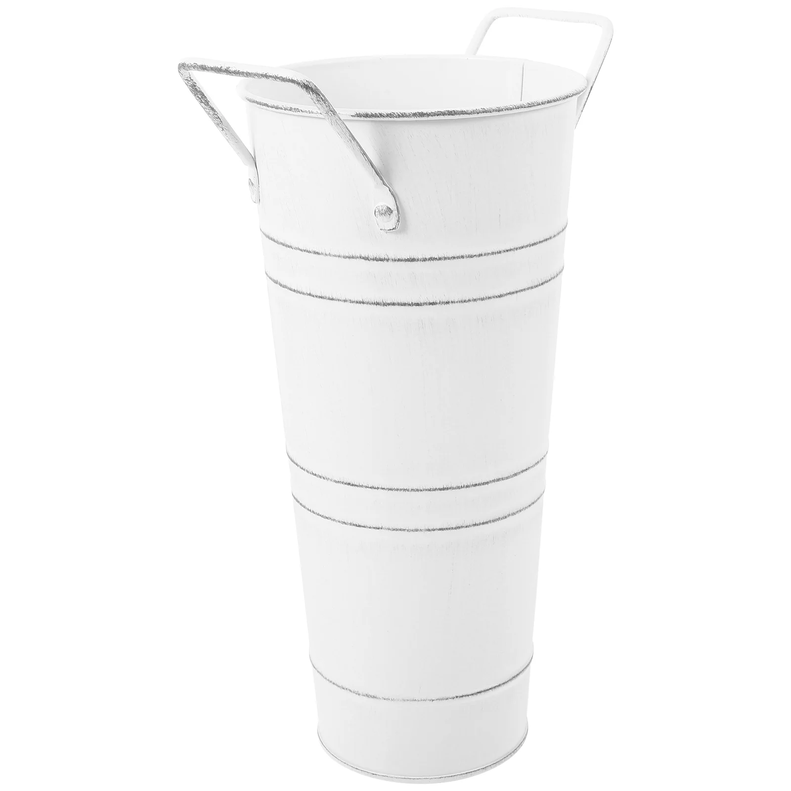 Schwarzer Eisen Regenschirm Eimer Stand Rack Blumenvase für zu Hause Französisch Pflanzen korb kleinen Halter Image