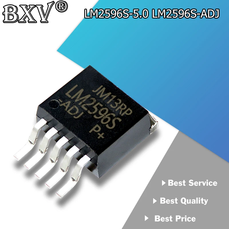 10 teile/los LM2596S-ADJ lm2596 lm2596s to-263-5 lm2596s-5,0 lm2596s lm2596sx-0. 5 LM2596SX-ADJ neu und original Image