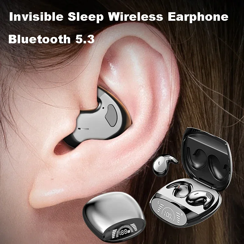 Drahtlose Sport-Bluetooth-Kopfhörer Highend Tws Dual Ear Sleep In Ear Md538 Mini Painless Call Noise Cancelling Thin Headphones