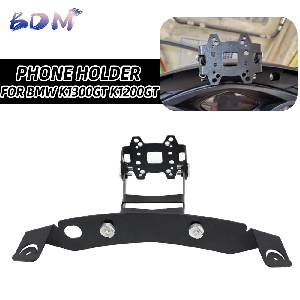 Motorrad Zubehör Telefon Halter Navigation Halterung Montieren Platte Stehen Anzupassen Unterstützung Für BMW K1300GT K1200GT K1300 1200 GT Image