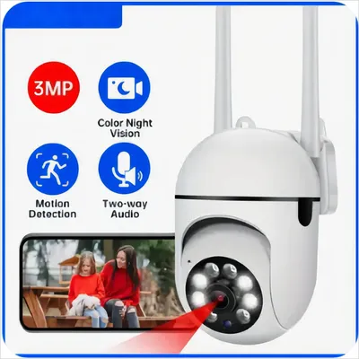 JOOAN 3MP WiFi Kamera Hause PTZ IP Kamera Farbe Nacht Audio Drahtlose Überwachungs Kamera Auto Tracking Sicherheit CCTV Kamera