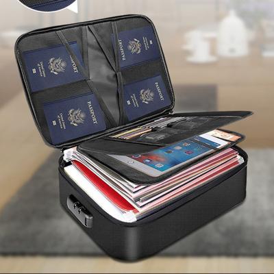 TEMU 1pc Waterproof Storage Bag With Lock - Large Capacity For Office, Business, And Home - Organize Certificates, , , And More