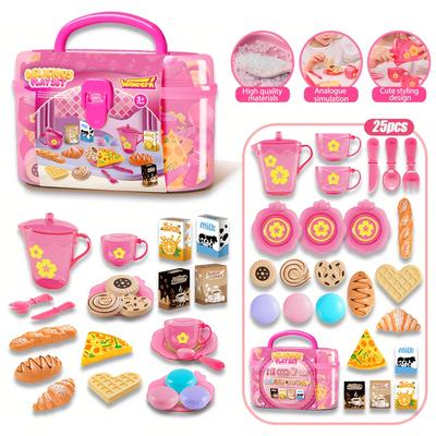 TEMU 25pcs To Set Including Cooking Utensils Toy Tableware, Toy Cooking Suitable And Boys Christmas