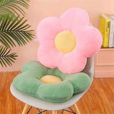 Kissen Blume kreisförmige Form Tuch mit weichem Nickerchen Büro Klassenzimmer Stuhl Kissen Couch Image