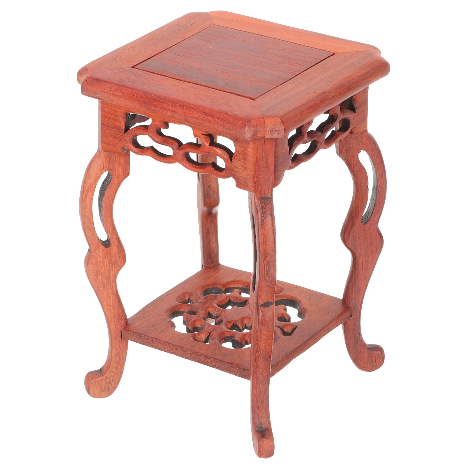 Regal Pflanzen rote Birne Basis chinesischen Stil Blumentopf stehen Holz Display Sockel Balkon Pflanzer Büro