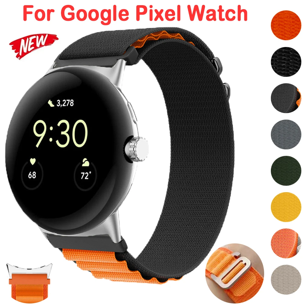 Nylon Loop Band für Google Pixel Watch 2 Armband Sport Armband buntes Armband für Google Pixel Watch austauschbares Armband Image