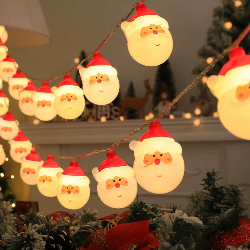 1,5 M10 LED Weihnachten Lichterketten Batterie Betrieben Santa Claus Fee Girlande Lampe Home Party Neue Jahr Baum Weihnachten Hängen Ornament