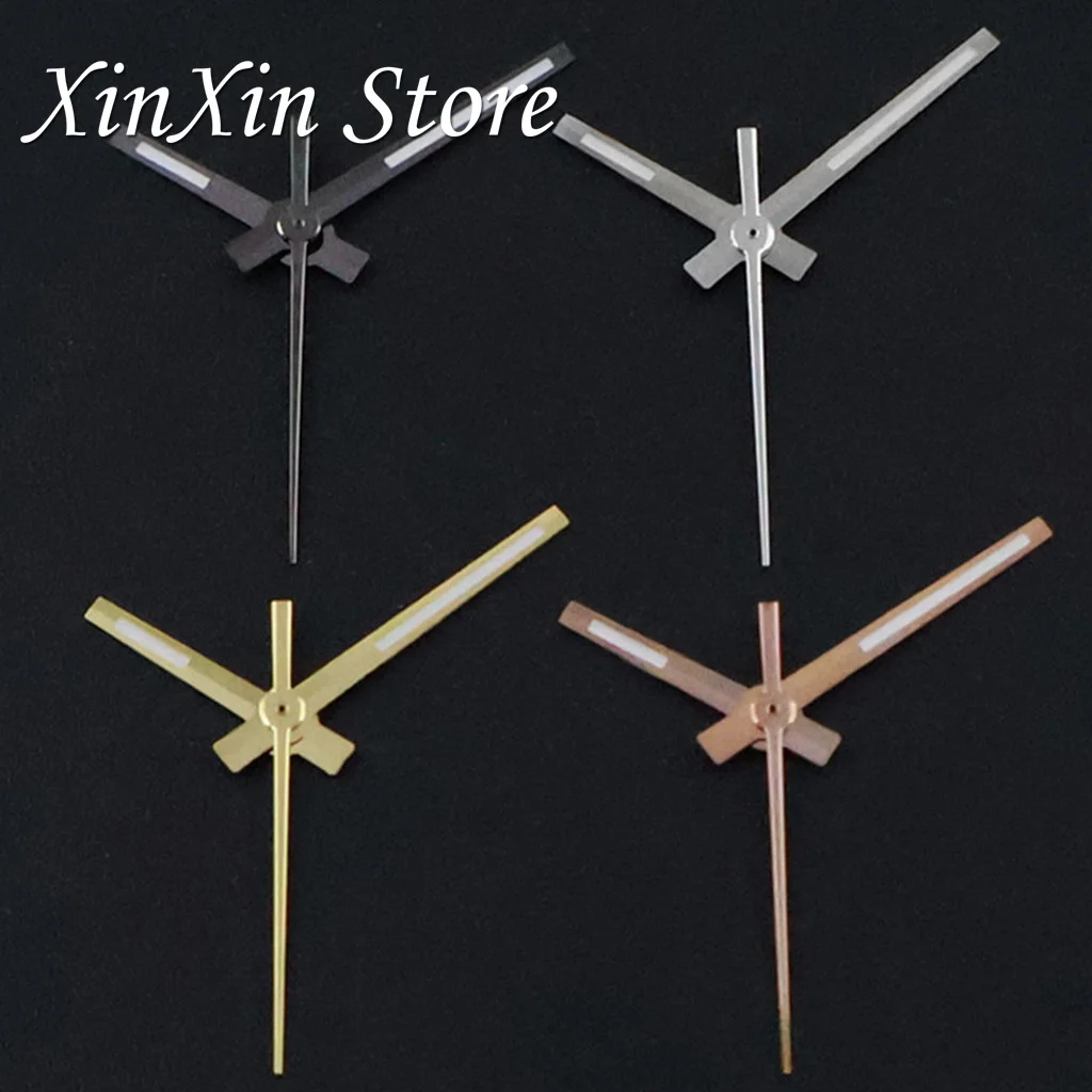 Uhren Zeiger Modifizierte NH35 Uhr Zeiger Grün Leuchtende Logbook Nadel Silber Gold Rose Uhr Hände für NH35/NH36/4R/7S Bewegung Image