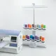 Supporto universale per filo da 20 bobine per macchina da ricamo, macchina per cucire e quilting, supporto per filo a cono regolabile in altezza