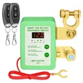 Interruttore di uccisione con display di tensione a LED e 2 telecomandi per auto Interruttore di disconnessione remota della batteria da 12 V Interruttori di uccisione di tensione intelligenti