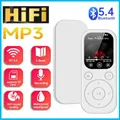 Lettore MP3 MP4 da fino a 128 GB Schermo IPS da 1,8 pollici Compatibile con Bluetooth Lettore MP3 portatile 5.4 Supporto Registrazione radio FM E-Book