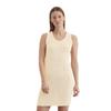 Strickkleid MARC O'POLO "aus Bändchengarn", Damen, Gr. 40, Normalgrößen, beige (natural cotton), Obermaterial: 70% Baumwolle, 30% Polyester; Futter: 100% Nicht verfügbar, unifarben, casual, slim fit knielang, Rundhals, ohne Ärmel, Kleider