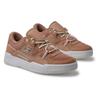 Sneaker DC SHOES "Construct", Gr. 7,5(38,5), braun (tan), 54.6% Leder, 20.9% Synthetikmaterial, 25.5% Polyester, Schuhe