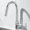 Robinet de cuisine extractible en acier inoxydable, nickel brossé, robinet mixte de cuisine noir, robinet d'évier de cuisine