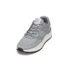 Sneaker MARC O'POLO "aus Rindleder und Mesh", Herren, Gr. 45, grau (mid grau), Obermaterial: 95% Leder (Rind), 5% Polyester, unifarben, Schuhe