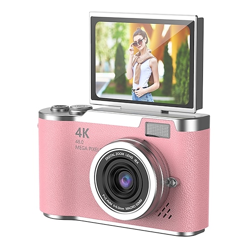 HD Digitalkameras 4K 1080P einfach zu bedienen drehbarer 2,4 LCD-Bildschirm CCD-Kamera Valentinstagsgeschenk Image