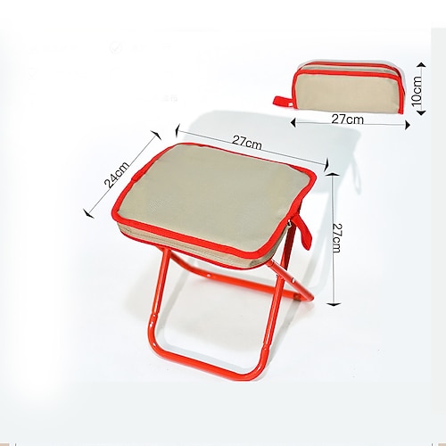 1 Stück faltbarer Hocker zusammenklappbarer Hocker mit Tragetasche - tragbarer Campingstuhl Organizer Image