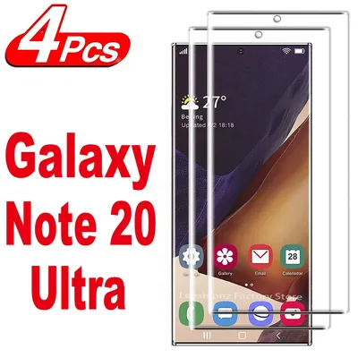 2/4Pcs Tempered Glass For Samsung Note 20 Ultra 5G HD Screen Protector