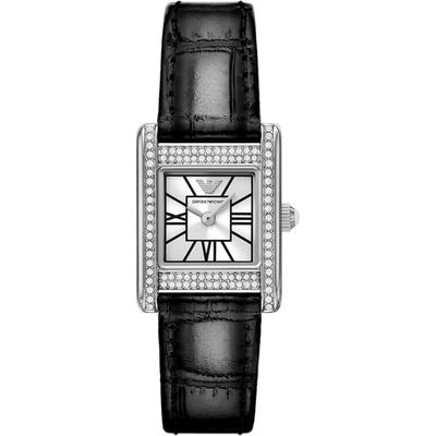 Emporio Armani Damenuhr Edelstahl schwarz Damen Image