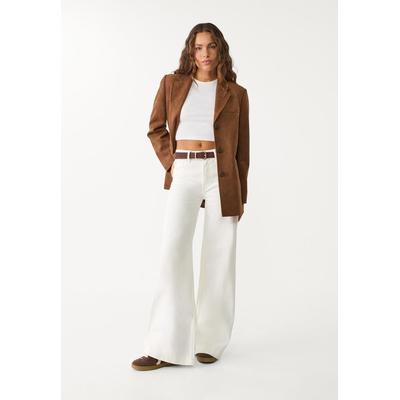 Stradivarius D71 Wide-leg flared comfort jeans Ecru 6