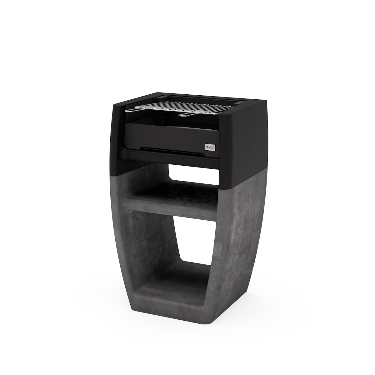 MAESTRO FERRETERO MF - EGO CORTA Modell Holz- und Holzkohlegrill (Schwarzgrau - 60 x 47 x 95 cm) REF: 8002 Image