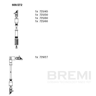 BREMI Zündleitungssatz 600/272 Universal Image