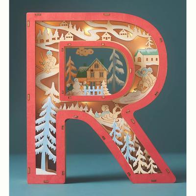 Anthropologie Holiday | Anthropologie Winter Wonderland Light-Up Monogram Letter - R | New | Color: Red | Size: Os