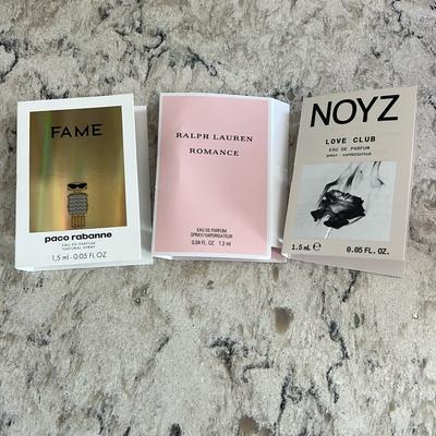 Ralph Lauren Other | 4/$14 Fragrance Sampler, Paco Rabanne Fame, Ralph Lauren Romance, Noyz Love Club | Color: Orange | Size: Os