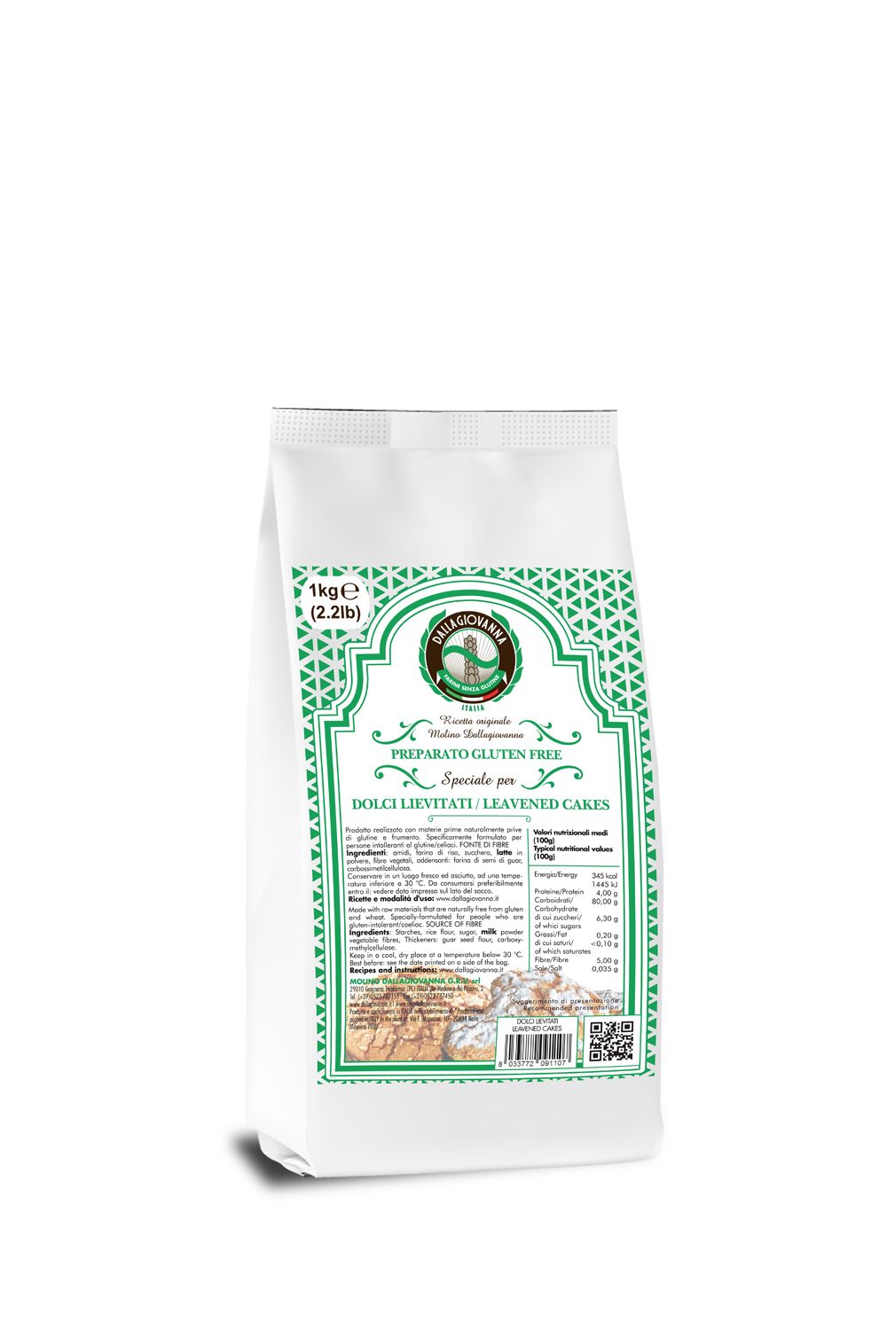 Preparato Grandi Lievitati Senza Glutine - Molino Dallagiovanna 1000 g