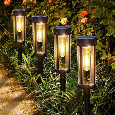 TEMU 6pcs Solar Lights, Solar Path Up To 12hrs, Auto On/ Off Solar Lights For Outside Landscape