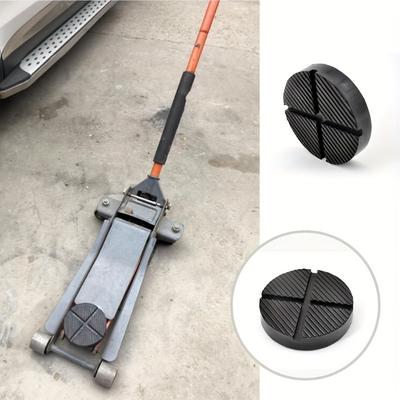 TEMU 1pc Universal Rubber Jack Pad For Car Lift, Automotive Bracket Support Block, Non-slip Rubber Material