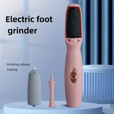 TEMU Rechargeable Electric With Grinding Head For Polishing, Usb Charging, Portable - Ideal For And Dry Skin Care