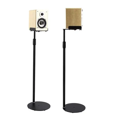 75-140cm Adjustable Speaker Stand Reliable Wall Floor Speaker Stand Universal Full Bake Paint Speaker Stands For Surround Sound